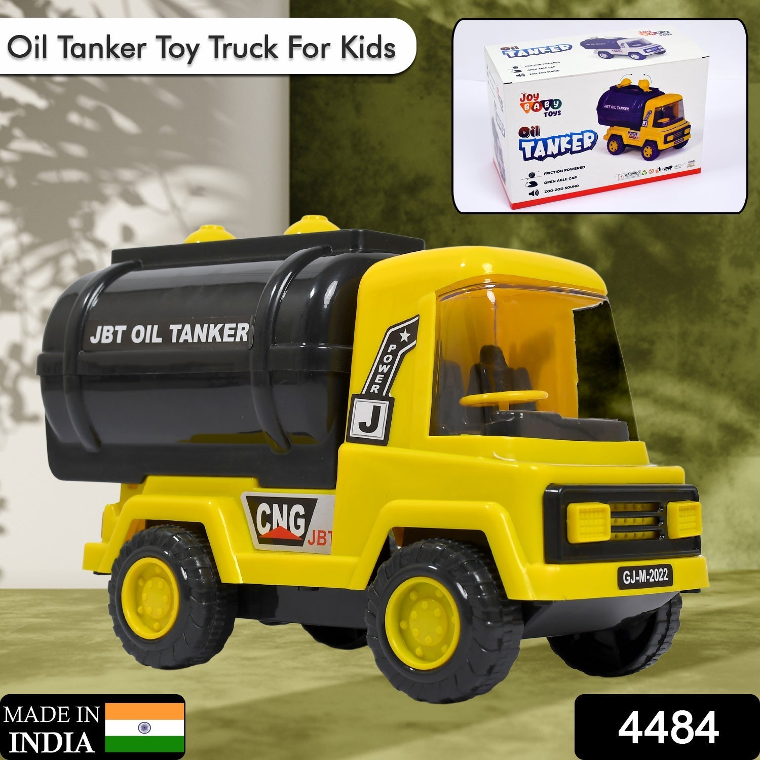 Heavy-duty toy water tanker with friction mechanism Heavy-duty toy water tanker with friction mechanism